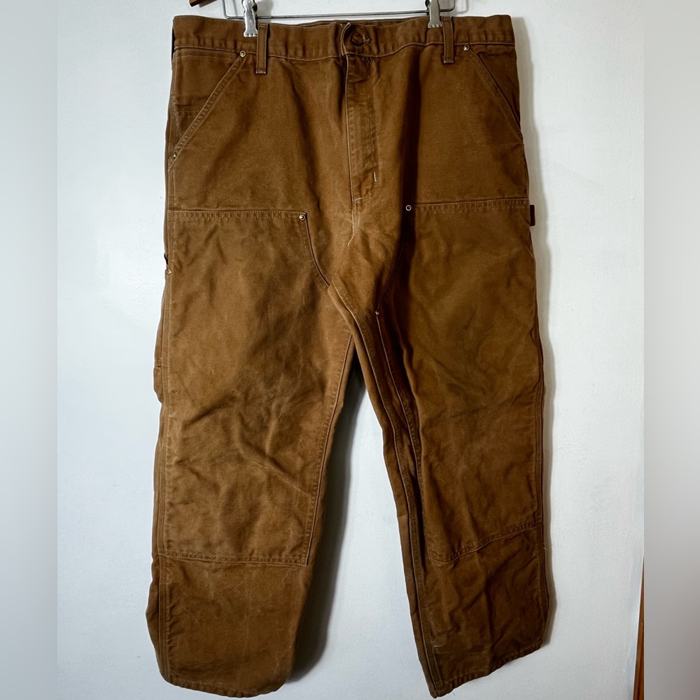Vintage Carhartt Duck Double Knee Carpenter Pants Union Made in‎ USA Size 40x30